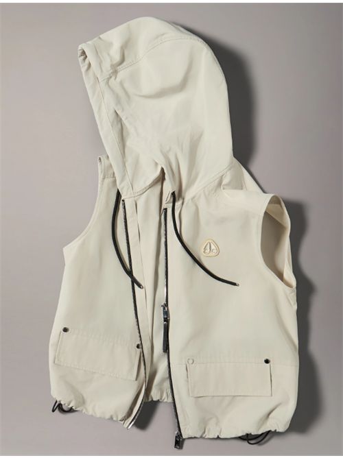 ELEVATE HOODED VEST MOOSE KNUCKLES | M16LV4601705 ALABASTER